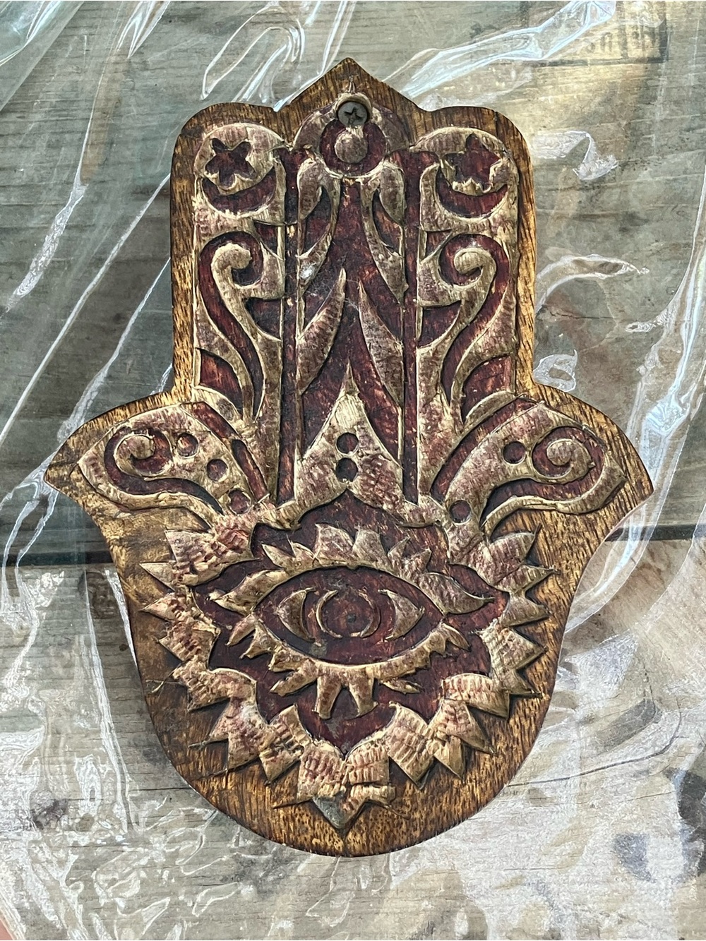 Hamsa Hand Wooden Keepsake Box